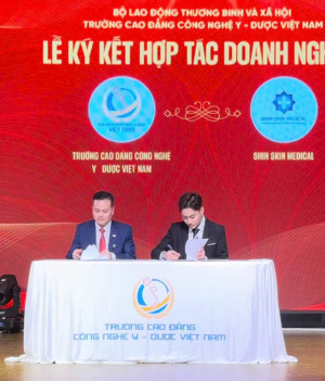 Bước Tiến Đột Phá: Lễ Ký Kết Hợp Tác Giữa Shin Skin Medical Và Trường Cao Đẳng Công Nghệ Y Dược Việt Nam